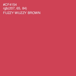 #CF4154 - Fuzzy Wuzzy Brown Color Image